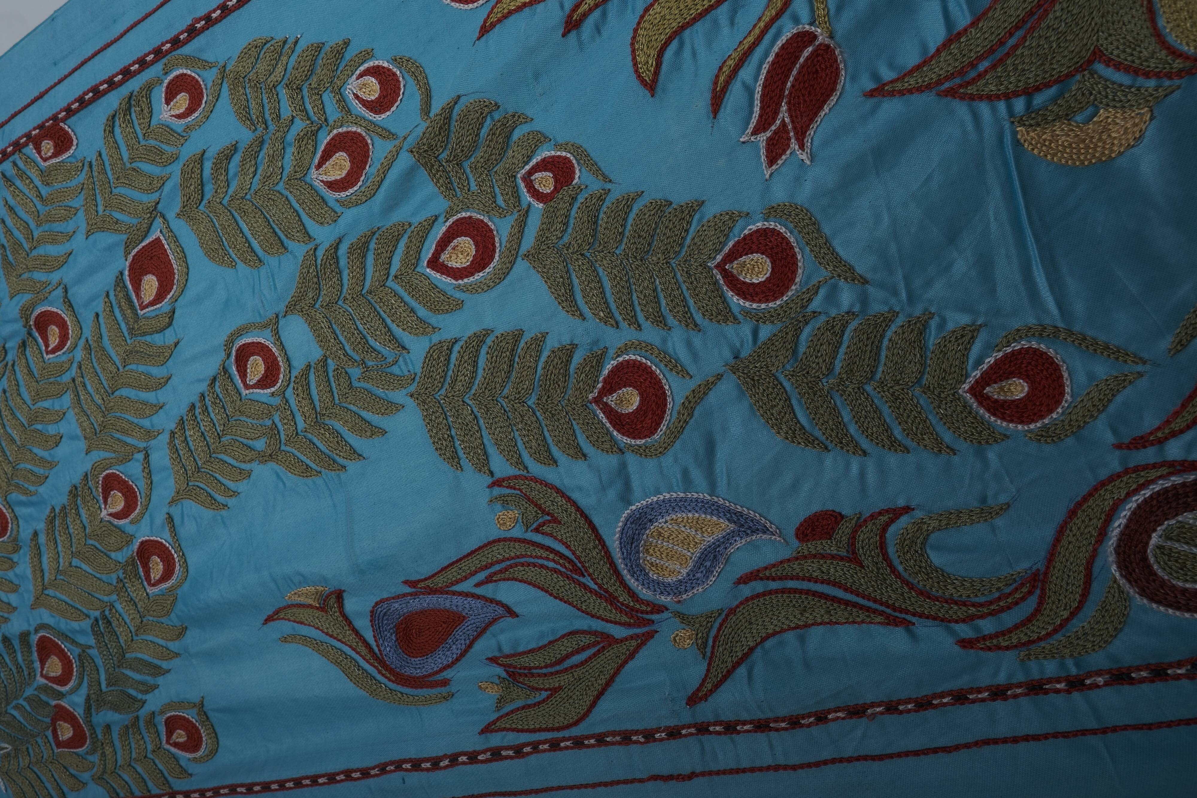 Hand knotted rug, vintage turkish rug 53x187 cm