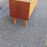 Vintage chest of drawers 3 drawers 1 flap