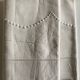 Linen cloth sheet embroidered with a pea festoon