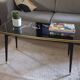 Table basse vintage pieds fuseaux