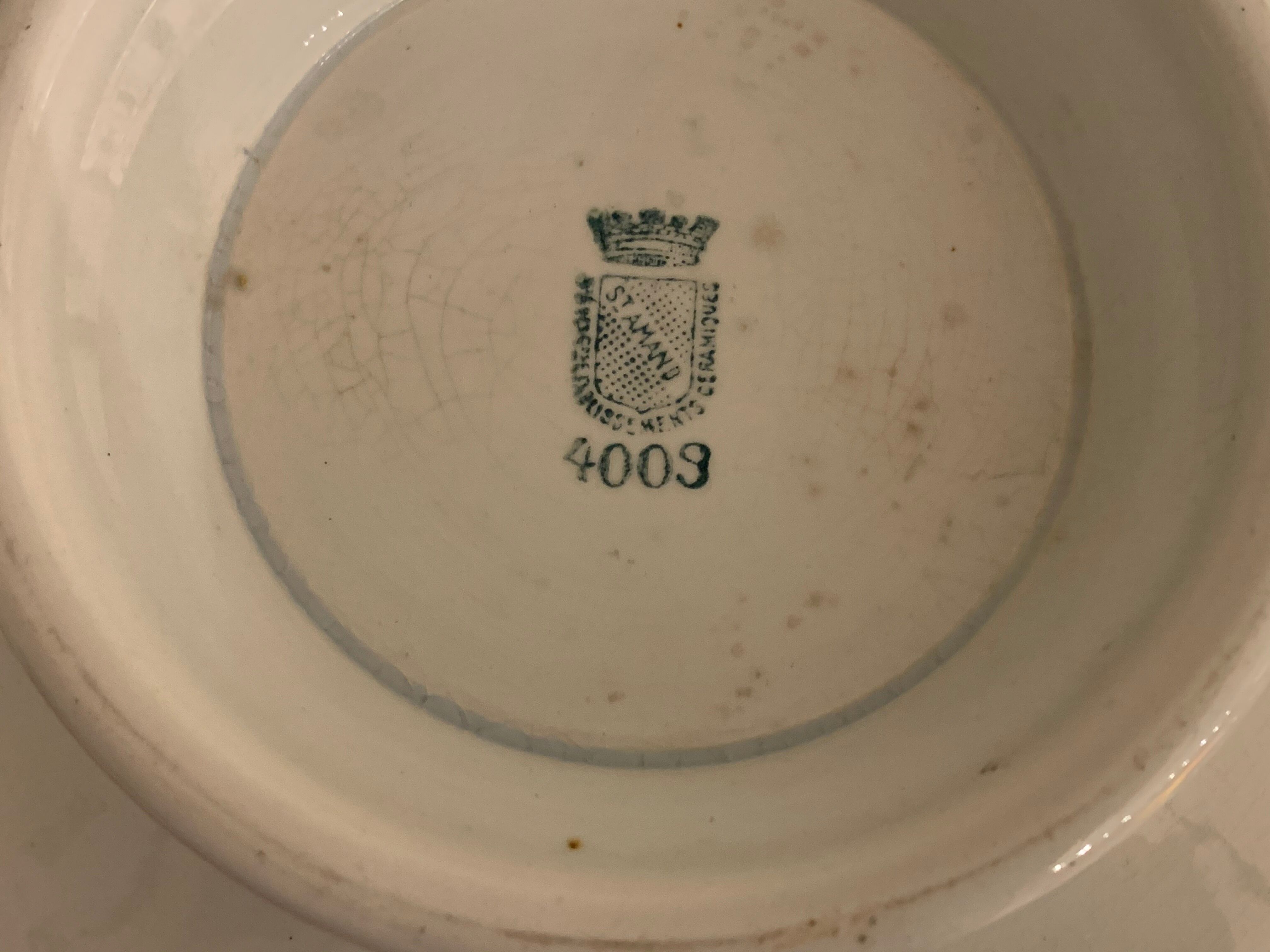 2 art deco dishes Saint Amand