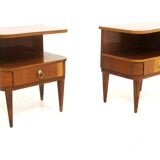 Set de 2 tables de chevet en acajou, Swedish Modern, Suède, 1940