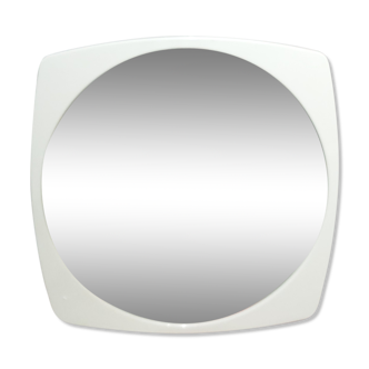 White vintage mirror