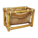 Vintage rattan magazine rack