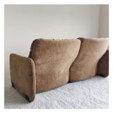 Two-seater sofa signed model Sandwich T. Ammannati & G.P. Vitelli for Brunati