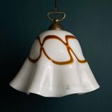 Vintage pendant lamp in wallpaper made of Murano glass from Vetri Murano, Italy, 1970s.