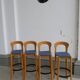4 tabourets de bar dans le style de Bruno Rey ou Alvar Aalto