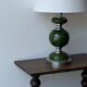 Space Age lamp in ceramic and metal 1960