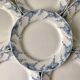set of 6 flat plates in Iron Earth K&G Lunéville model "Angèle" late 19th century