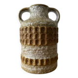 German ceramic vase with handles from the 60s