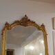 Large 19th century mirror gilded with gold leaf