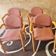 Set de 4 fauteuils bois courbé année 1980