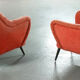 Set 1 1 armchair sofa organic years 50/60