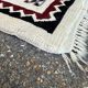 Pair of hand-knotted Berber Persian rugs in wool 81x131 cm
