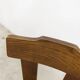 Chaise brutaliste 1960 bois massif