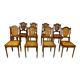 Canned chairs X 8, Louis XVI style, early XX, stamped Flandrin Paris