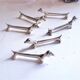 Lot de 6 porte-couteaux en métal argenté