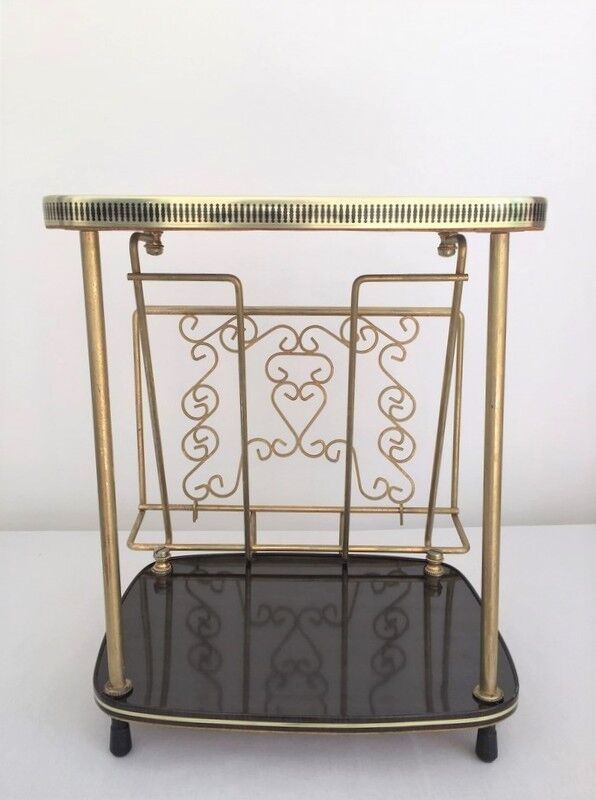 Vintage magazine holder table