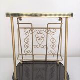 Vintage magazine holder table