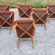 Set of 6 vintage Scandinavian style chairs from the 50s