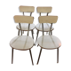 Lot of 4 white chairs