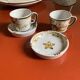 Set of two Keraluc cups and saucers (Quimper)