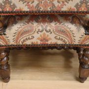 Ornamental armchair in oak, Louis XIII style – Early 20th century