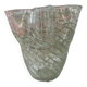 Filigree glass vase in the shape of a handkerchief with a corolla-shaped neck, Murano style