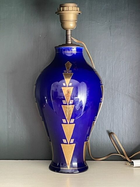 Art Deco lamp Boch la Louvière ceramic