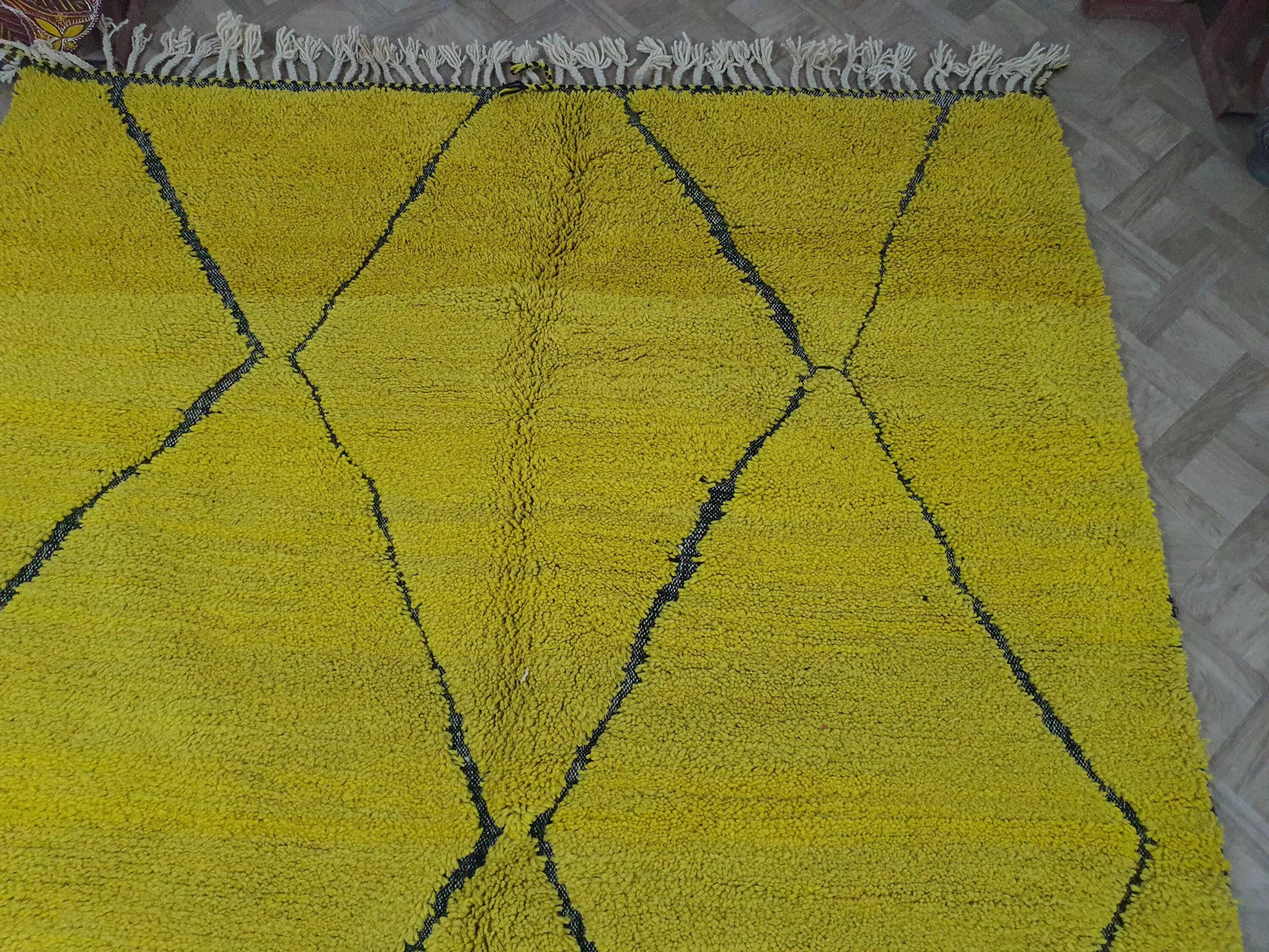 Handmade Berber rug in pure wool 2.5x1.5 m