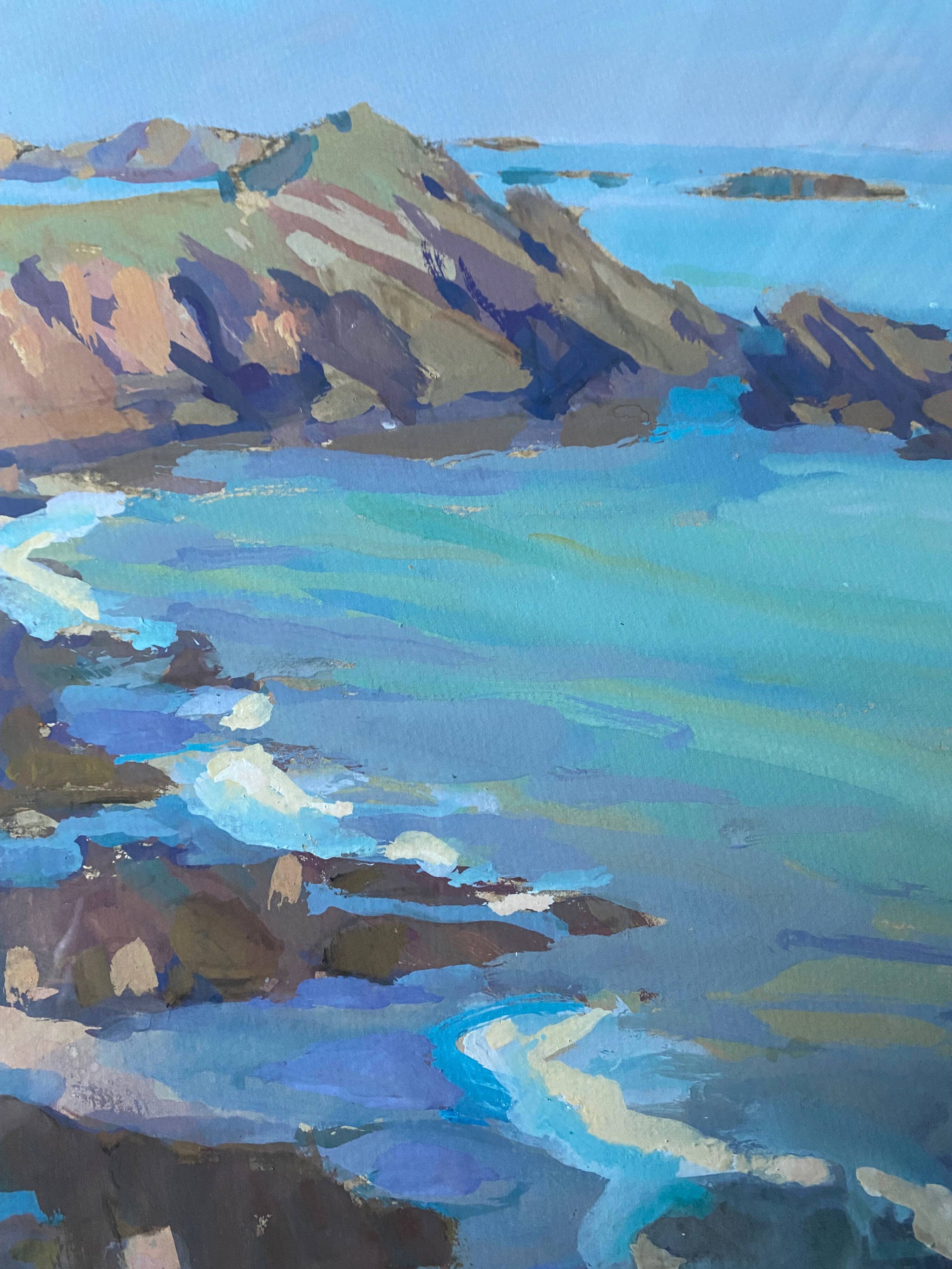 Painting Brittany Seaside + Montparnasse setting