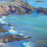 Painting Brittany Seaside + Montparnasse setting