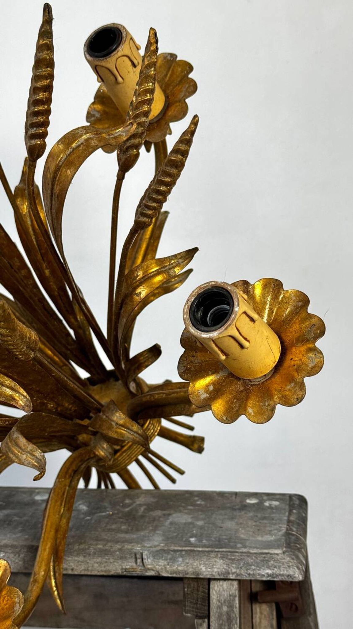 Wheat ear lustre attributed to Maison Jansen.