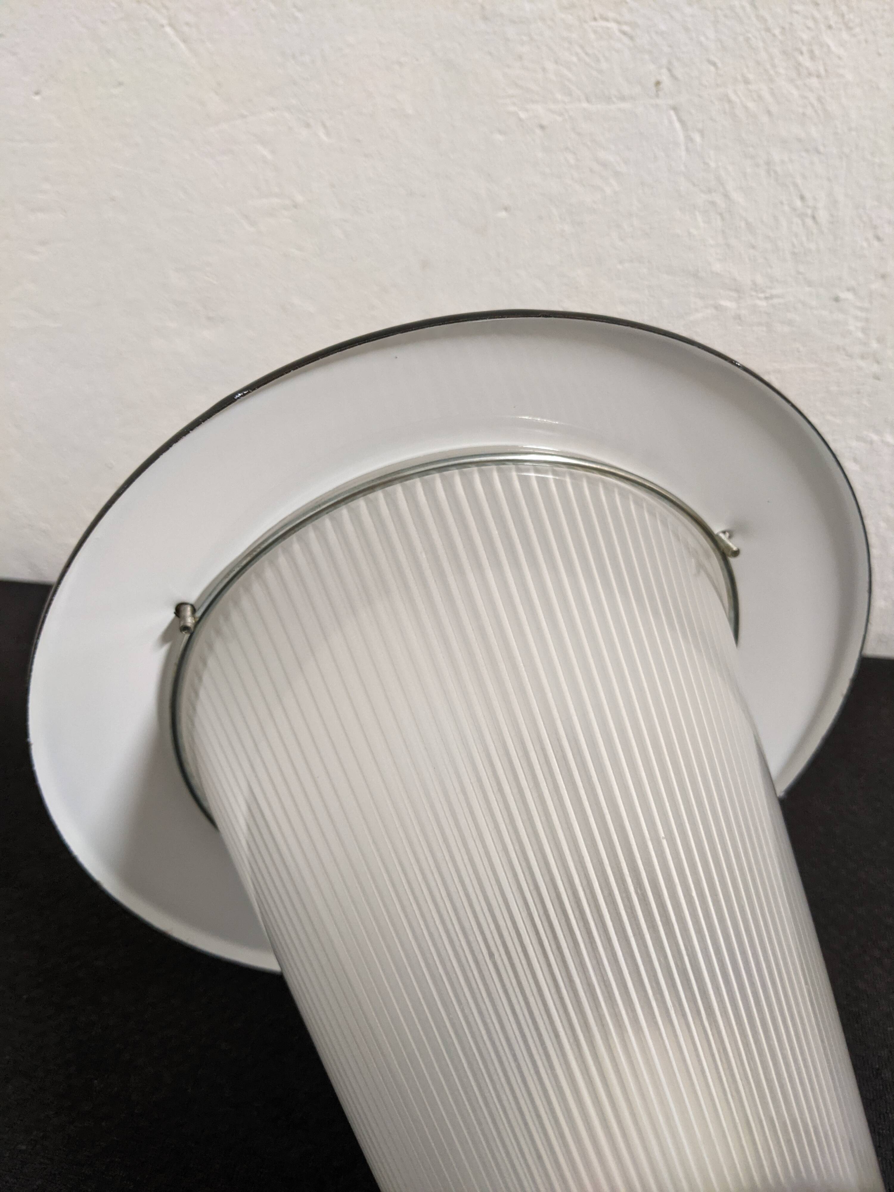 Holophane glass lamp from the 50s/60s