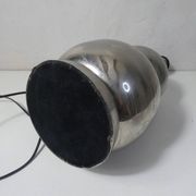 Vintage Space Age lamp with silver chrome metal ball base and DRIMMER H lampshade