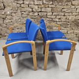 Set of 2 waiting room benches 1980/90