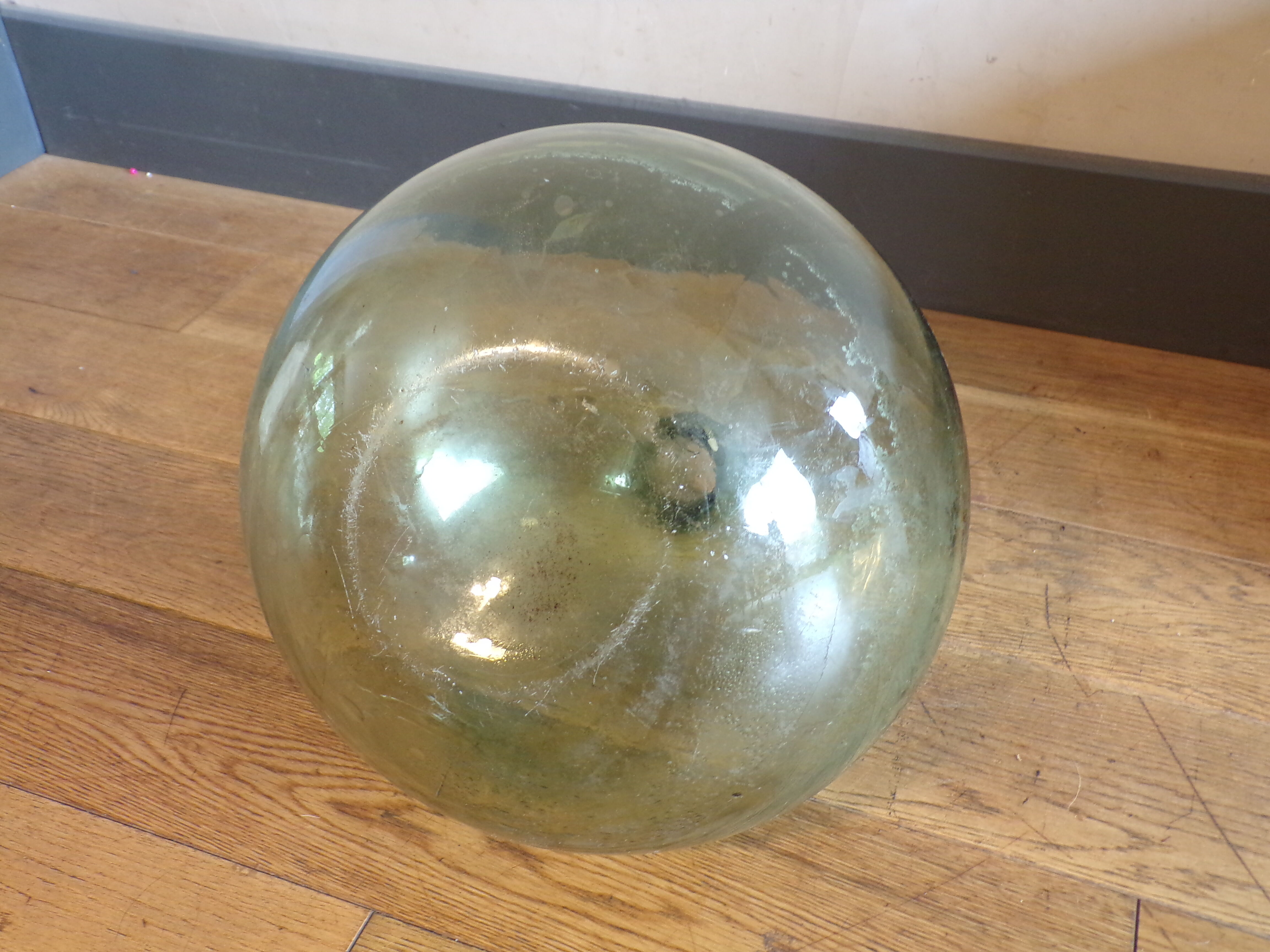 Old demijohn  blown glass 10 l