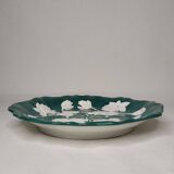 Plat en faience de Creil et Montereau - Leboeuf Milliet XIXeme Décor floral