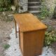 Vintage desk with curtain – wood – side shelf