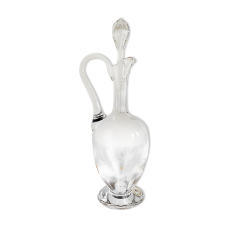 Handmade lead crystal decanter from the Lorraine crystal factory