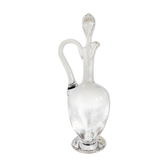 Carafe en cristal au plomb fait main de la cristallerie Lorraine