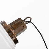 Octagonal art deco skyscraper opaline lamp