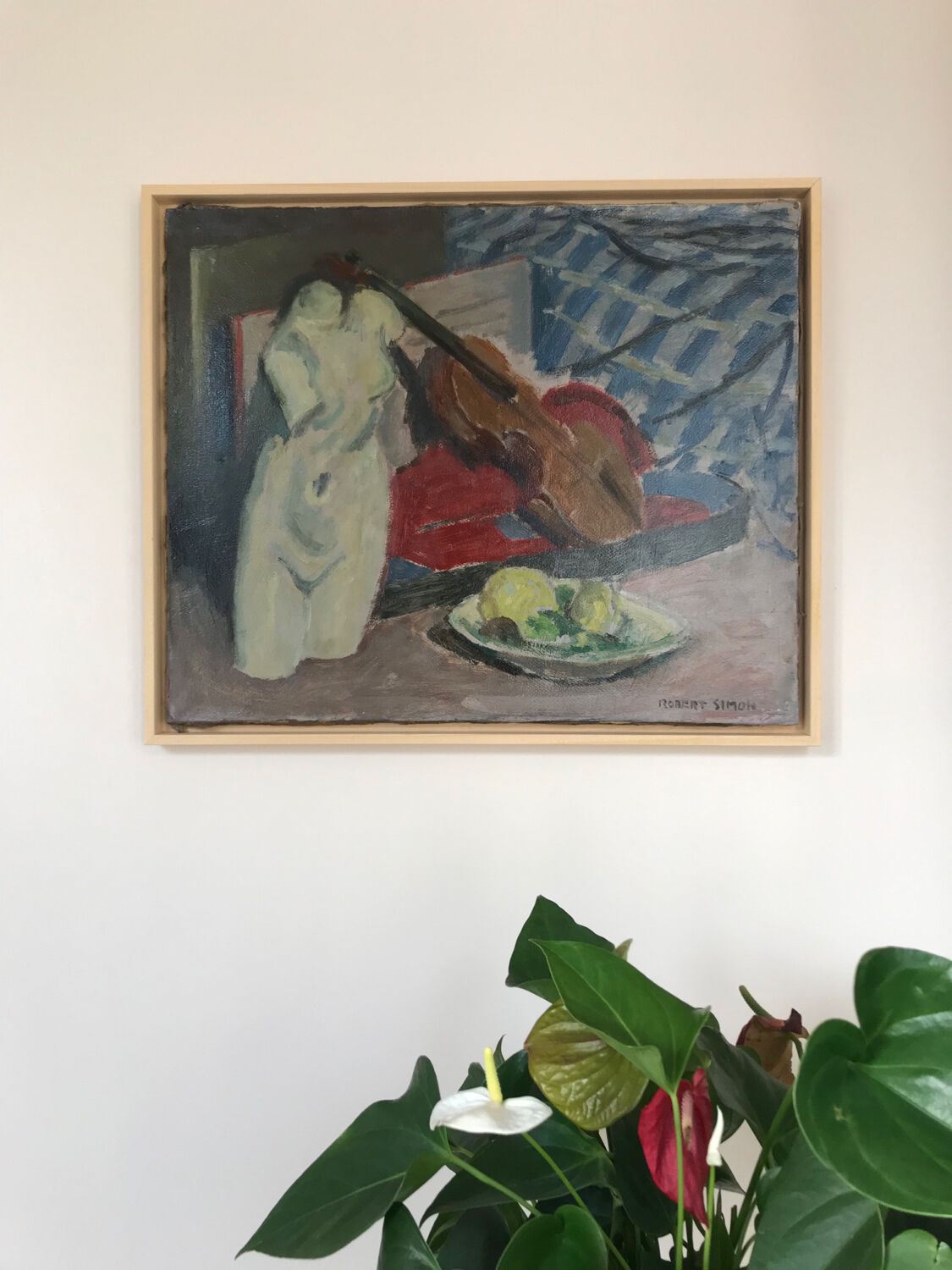 Oil on canvas by robert simon (1888-19