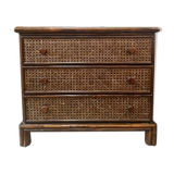 Wooden & canning chest of drawers