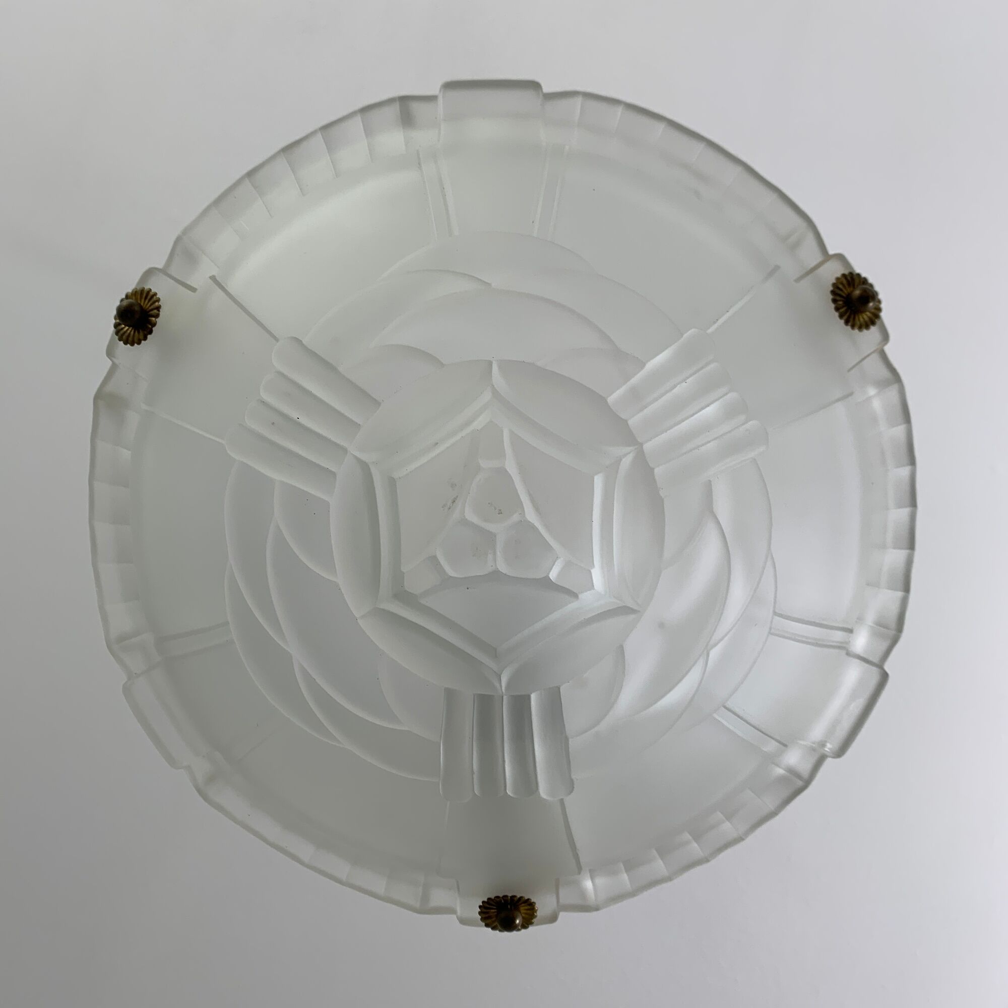 Hanging chandelier glass cacker preseated floral decoration art deco Artistar style