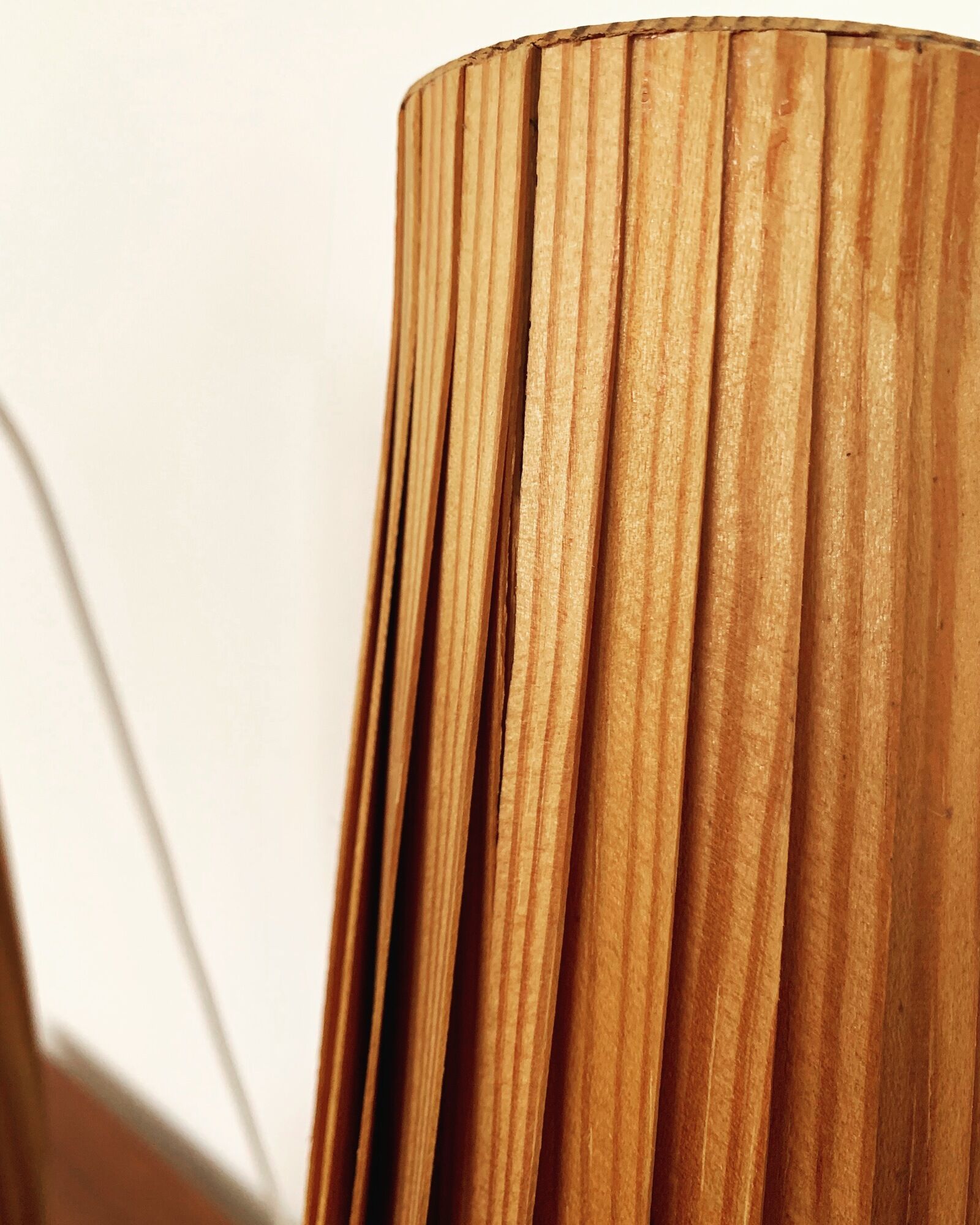 Swedish Mid Century Modern wooden pendant lamp by Hans Agne Jakobsson