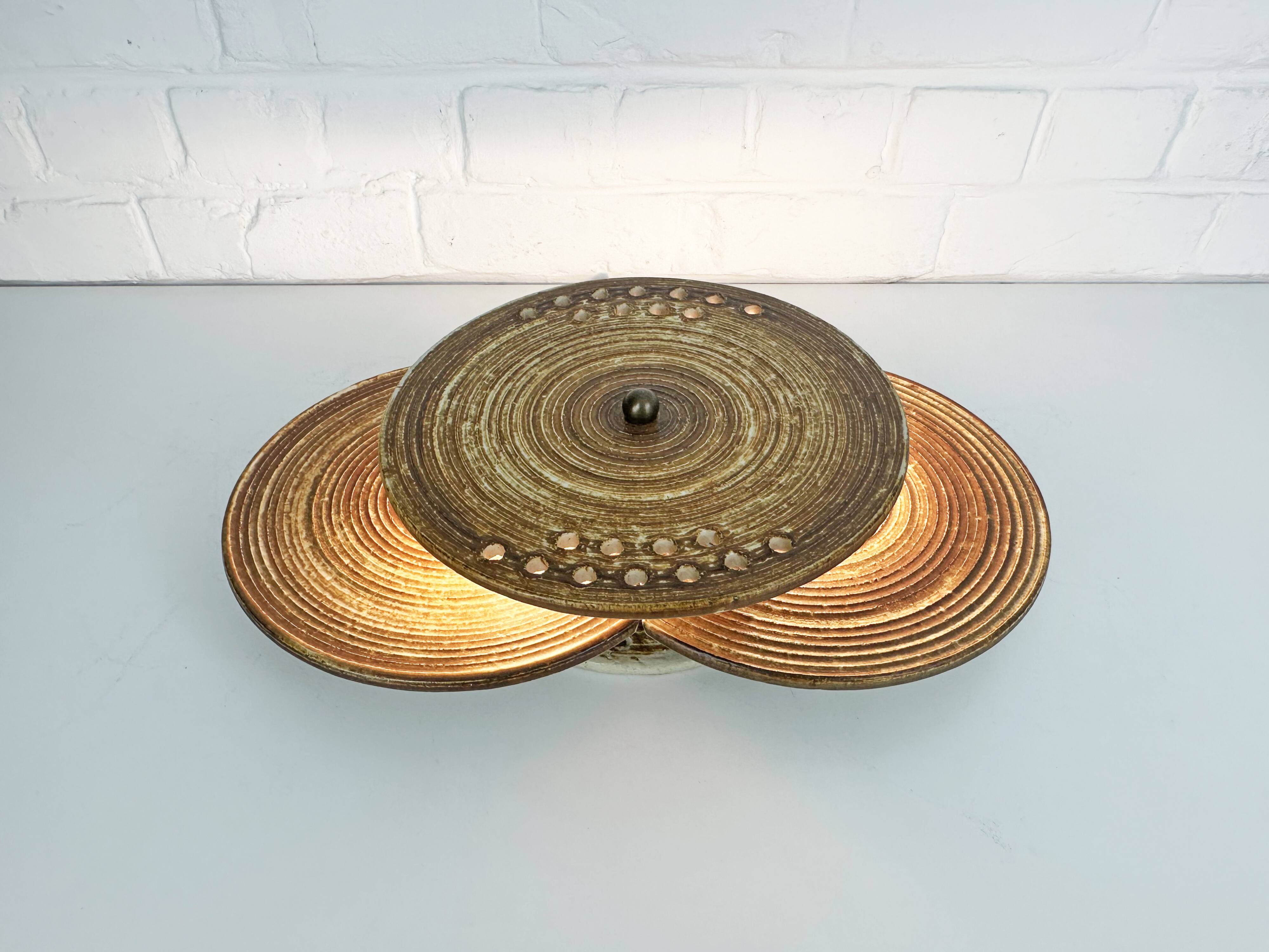 Axella ceramic wall light, Denmark, 1970s