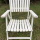 6 fauteuils de jardin bois vintage pliant