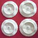 Lot 4 white plates at Hors d'oeuvre faïencerie Sarreguemines