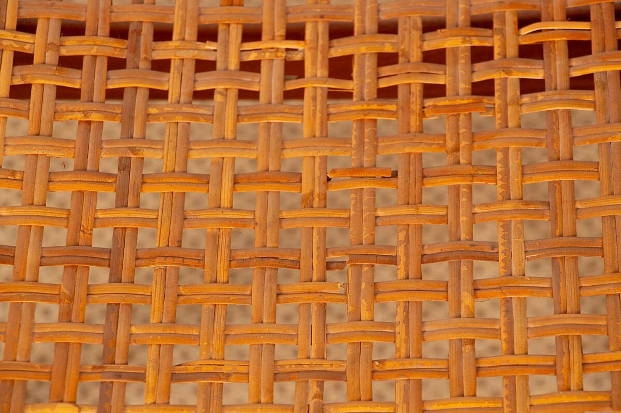 Paire de tabourets Danois en Teck et Cannage par Peter Hvidt 1960.
